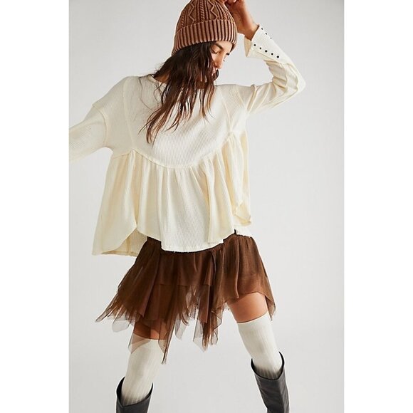 Free People Tops - Free People We The Free Oh My Babydoll Thermal NEW